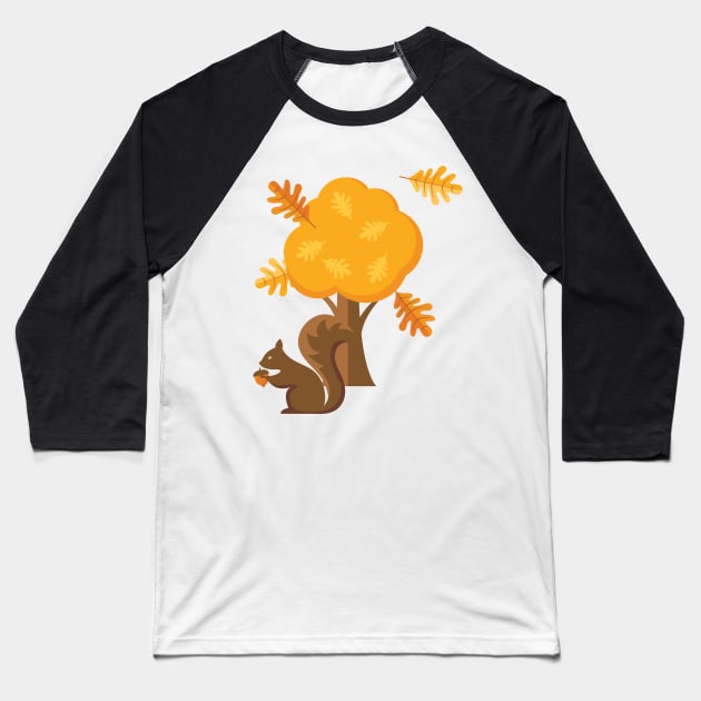 Squirrels! Baseball T-Shirt by SWON Design